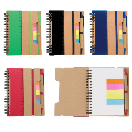 NOTE1 -  Carnet à spirale en papier recyclé
