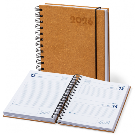 CAR6 - Agenda en cuir recyclé A5