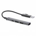 HUB4 - Hub USB en aluminium recyclé